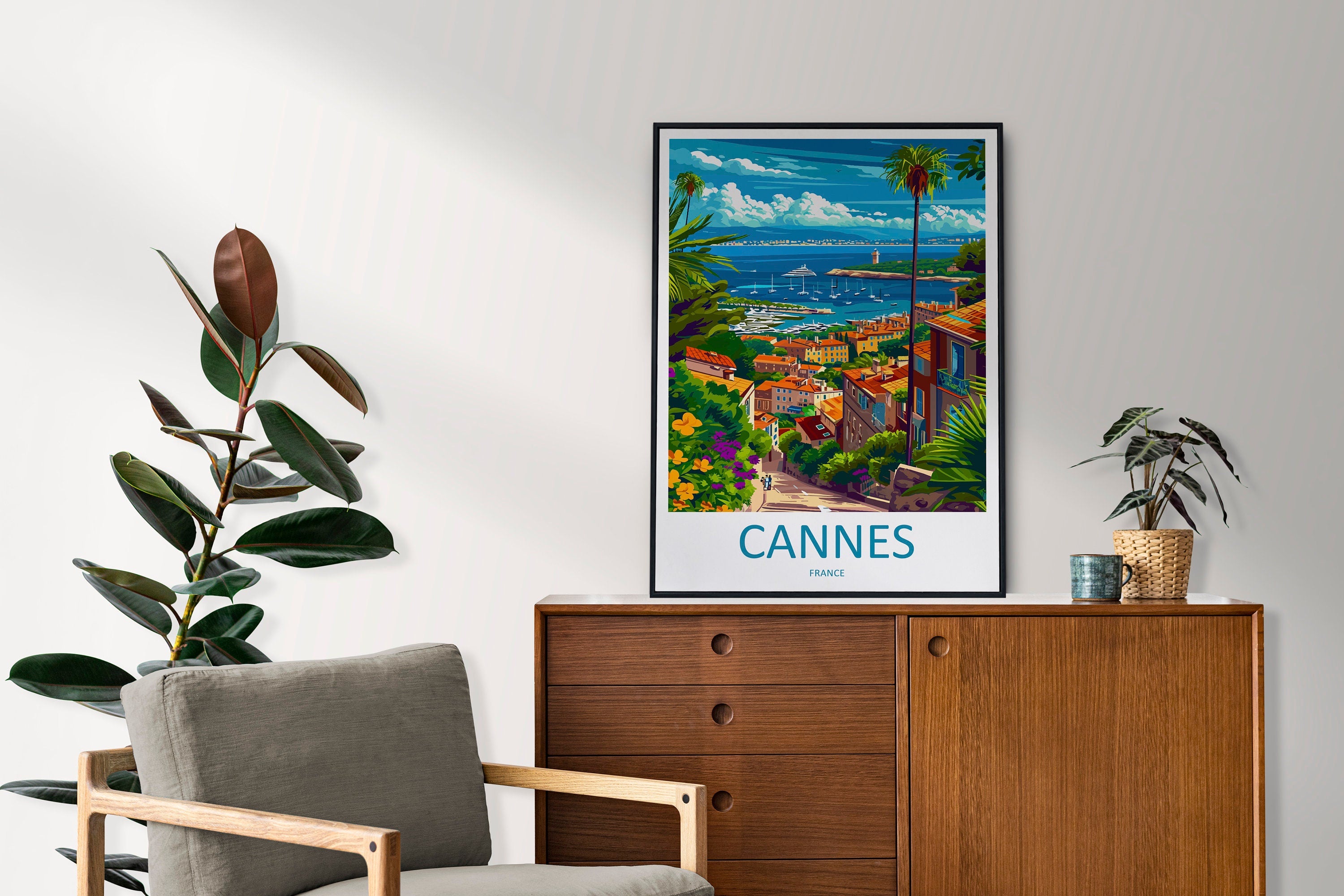 Cannes Travel Print