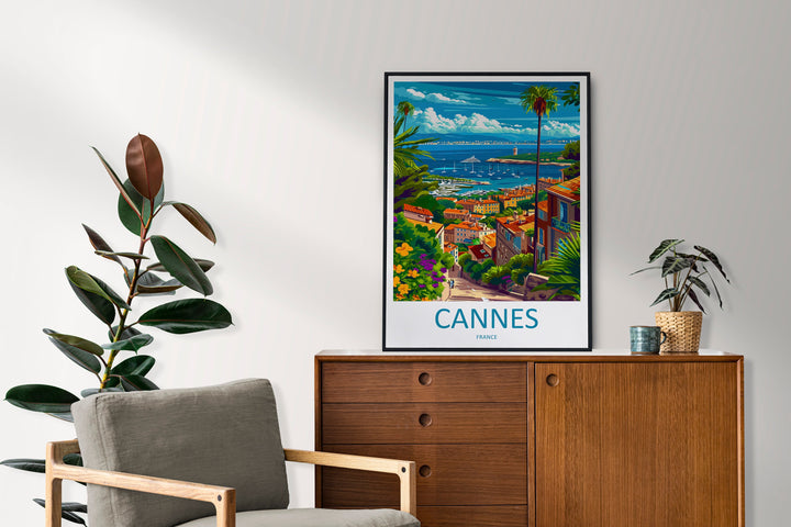 Cannes Travel Print Wall Art Cannes Wall Hanging Home Décor Cannes Gift Art Lovers France Art Lover Gift Cannes Print France Artwork