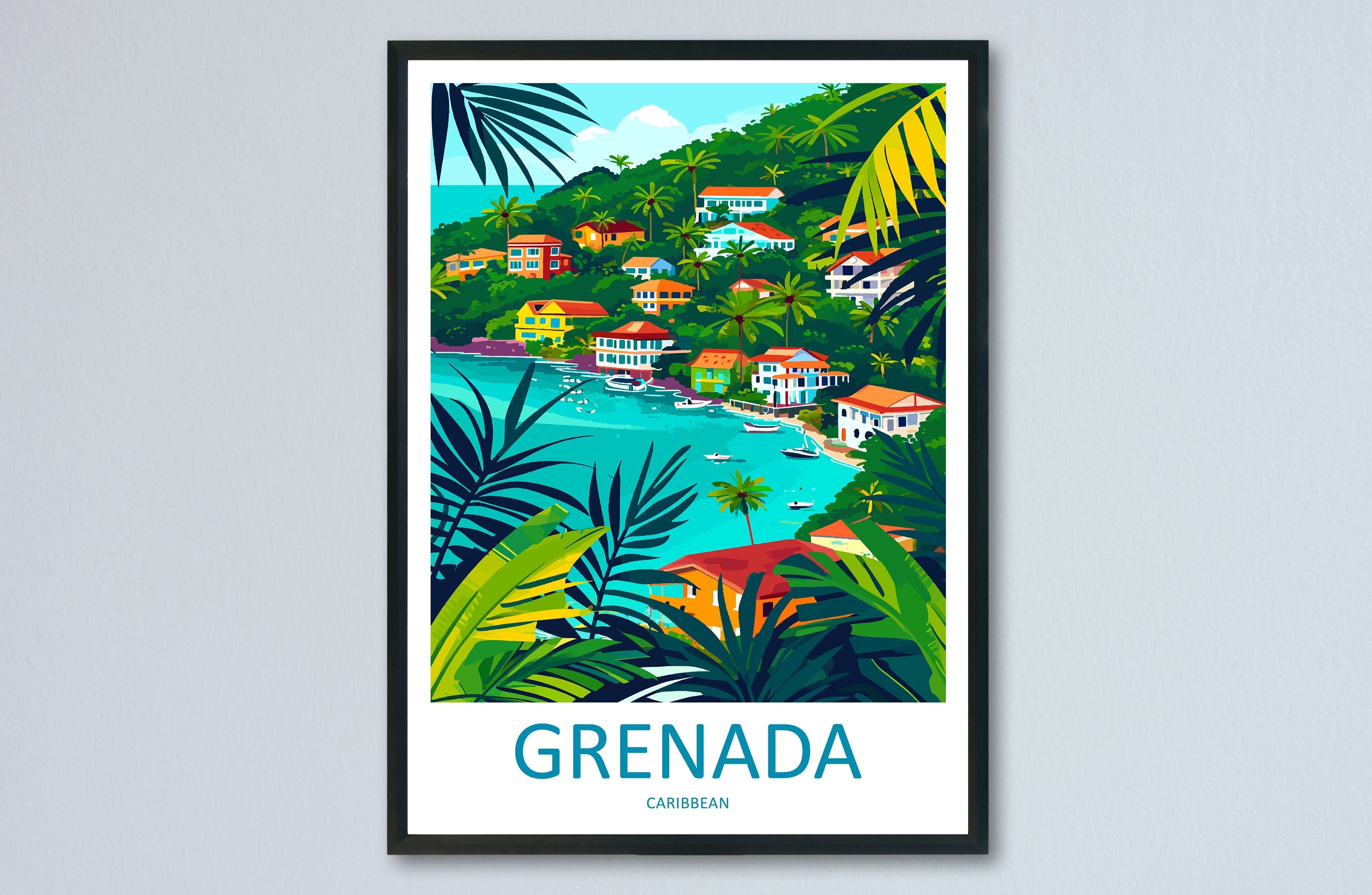 Grenada Travel Print