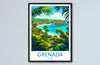 Grenada Travel Print