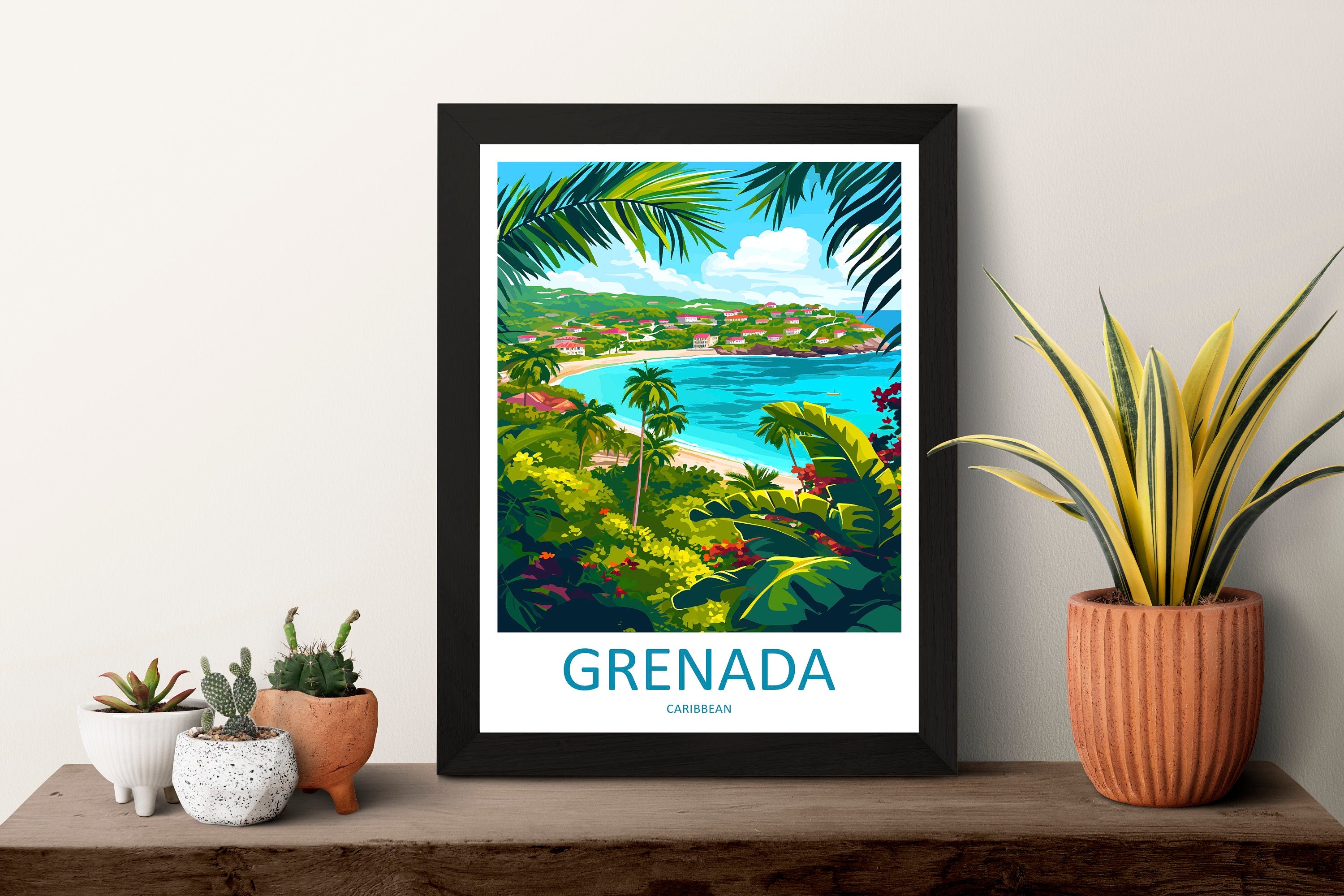 Grenada Travel Print