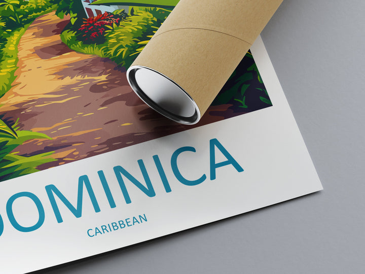 Dominica Travel Print Wall Art Dominica Wall Hanging Home Décor Dominica Gift Art Lovers Wall Art Caribbean Travel Print Poster Gift
