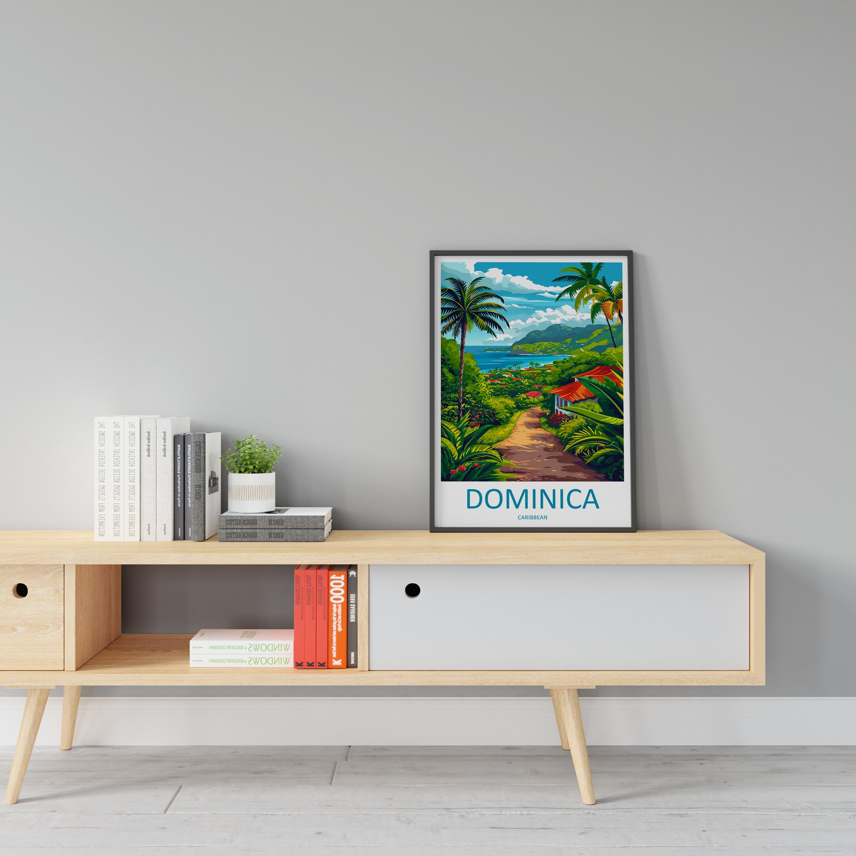 Dominica Travel Print Wall Art Dominica Wall Hanging Home Décor Dominica Gift Art Lovers Wall Art Caribbean Travel Print Poster Gift