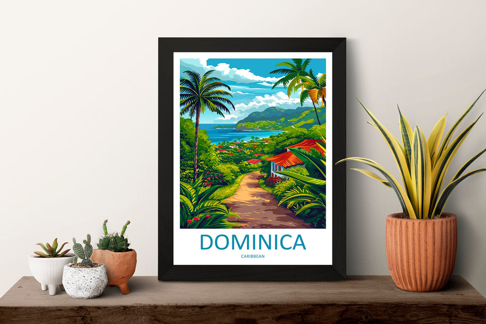 Dominica Travel Print Wall Art Dominica Wall Hanging Home Décor Dominica Gift Art Lovers Wall Art Caribbean Travel Print Poster Gift