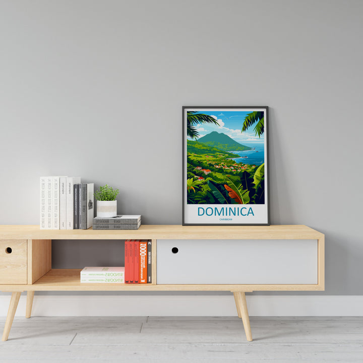 Dominica Travel Print Wall Art Dominica Wall Hanging Home Décor Dominica Gift Art Lovers Wall Art Caribbean Travel Print Poster Gift