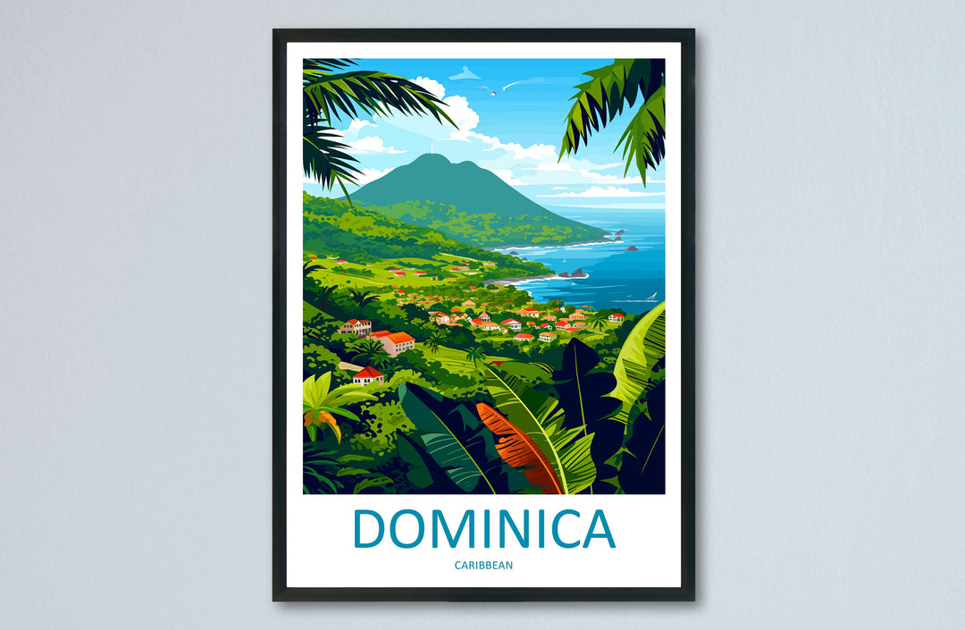 Dominica Travel Print Wall Art Dominica Wall Hanging Home Décor Dominica Gift Art Lovers Wall Art Caribbean Travel Print Poster Gift