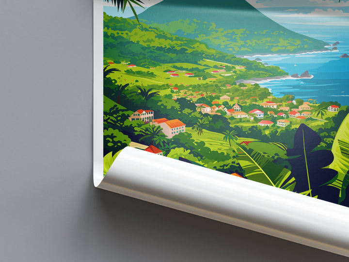 Dominica Travel Print Wall Art Dominica Wall Hanging Home Décor Dominica Gift Art Lovers Wall Art Caribbean Travel Print Poster Gift