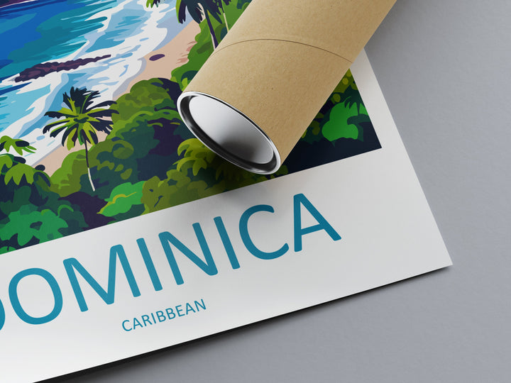 Dominica Travel Print Wall Art Dominica Wall Hanging Home Décor Dominica Gift Art Lovers Wall Art Caribbean Travel Print Poster Gift