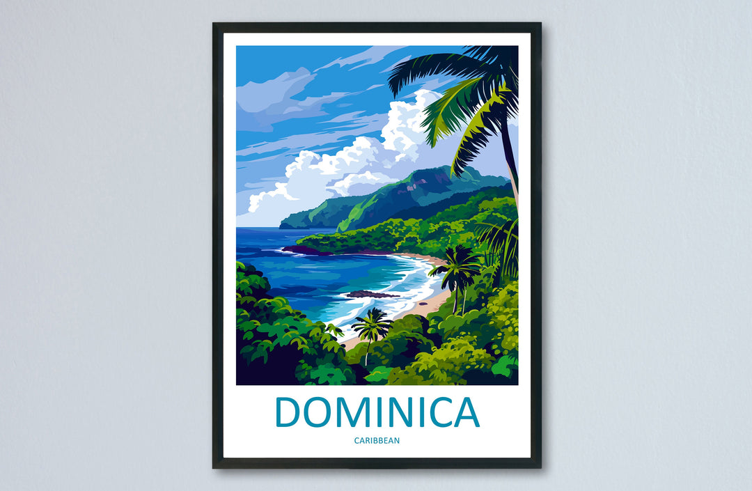 Dominica Travel Print Wall Art Dominica Wall Hanging Home Décor Dominica Gift Art Lovers Wall Art Caribbean Travel Print Poster Gift