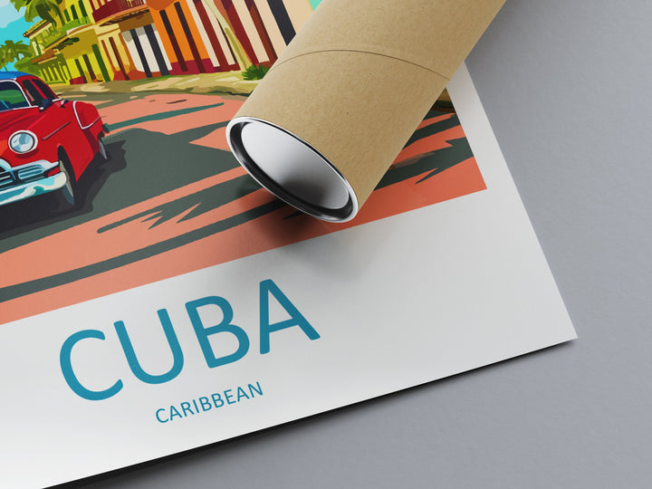 Cuba Travel Print Wall Art Cuba Wall Hanging Home Décor Cuba Gift Art Lovers Wall Art Caribbean Travel Print Poster Gift For Caribbean Art