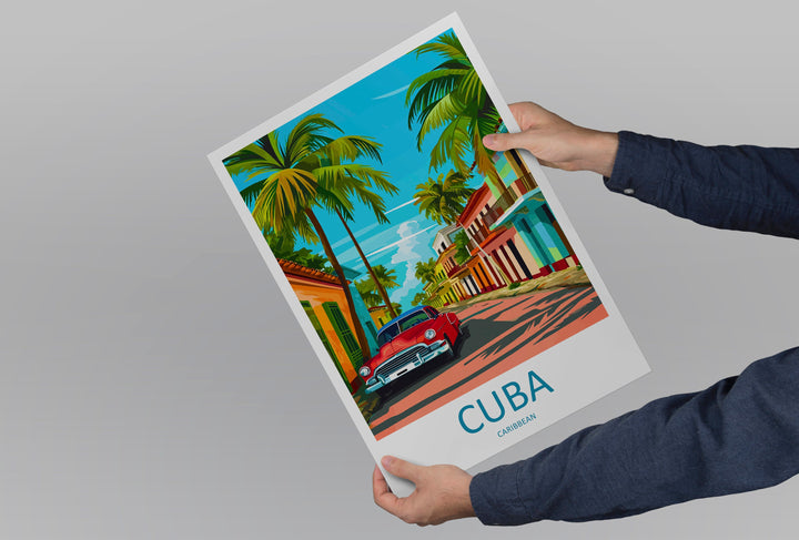 Cuba Travel Print Wall Art Cuba Wall Hanging Home Décor Cuba Gift Art Lovers Wall Art Caribbean Travel Print Poster Gift For Caribbean Art
