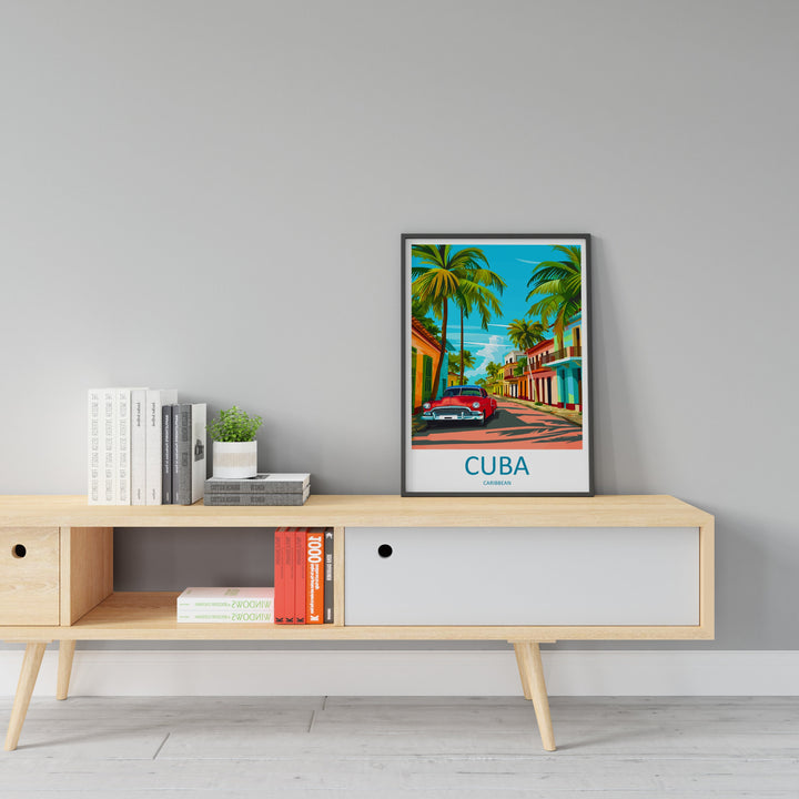Cuba Travel Print Wall Art Cuba Wall Hanging Home Décor Cuba Gift Art Lovers Wall Art Caribbean Travel Print Poster Gift For Caribbean Art