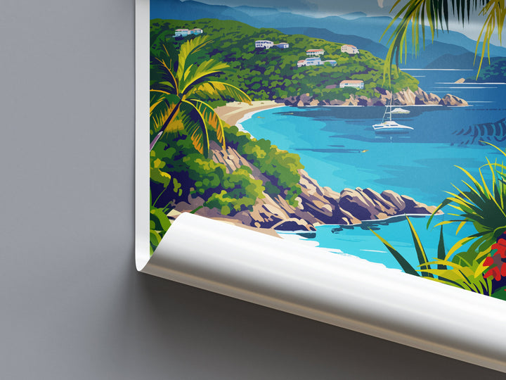 British Virgin Islands Travel Print Wall Art British Virgin Islands Wall Hanging Home Décor British Virgin Islands Gift Art Lovers Wall Art