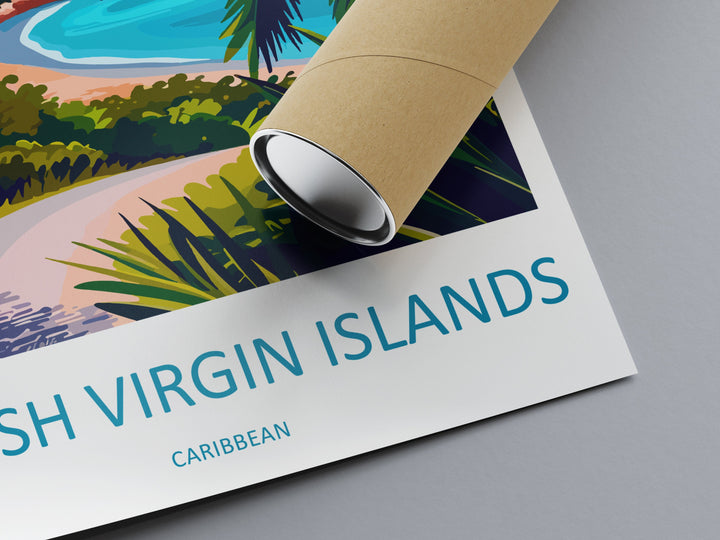 British Virgin Islands Travel Print Wall Art British Virgin Islands Wall Hanging Home Décor British Virgin Islands Gift Art Lovers Wall Art