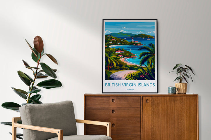 British Virgin Islands Travel Print Wall Art British Virgin Islands Wall Hanging Home Décor British Virgin Islands Gift Art Lovers Wall Art