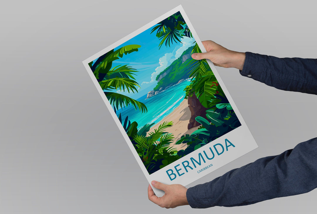 Bermuda Travel Print Wall Art Bermuda Wall Hanging Home Décor Bermuda Gift Art Lovers Wall Art Caribbean Travel Print Bermuda Decor