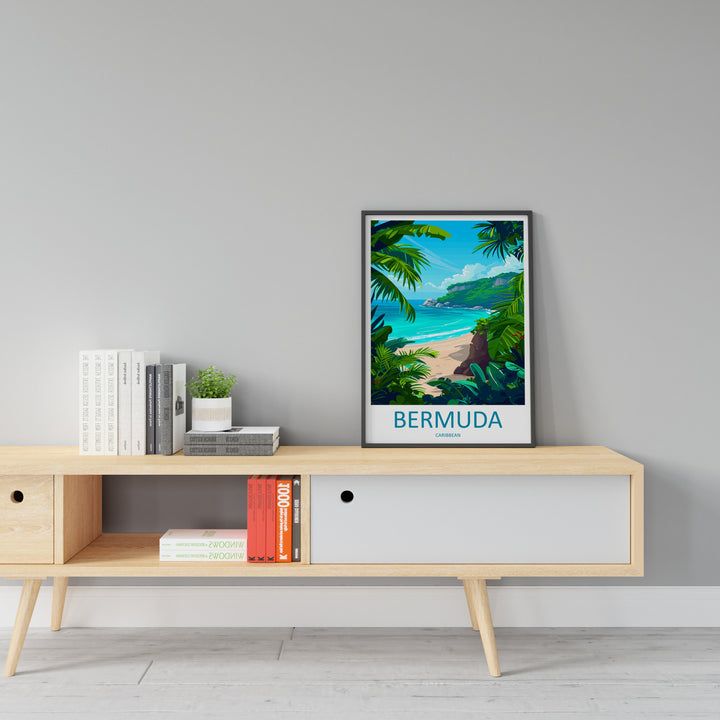 Bermuda Travel Print Wall Art Bermuda Wall Hanging Home Décor Bermuda Gift Art Lovers Wall Art Caribbean Travel Print Bermuda Decor