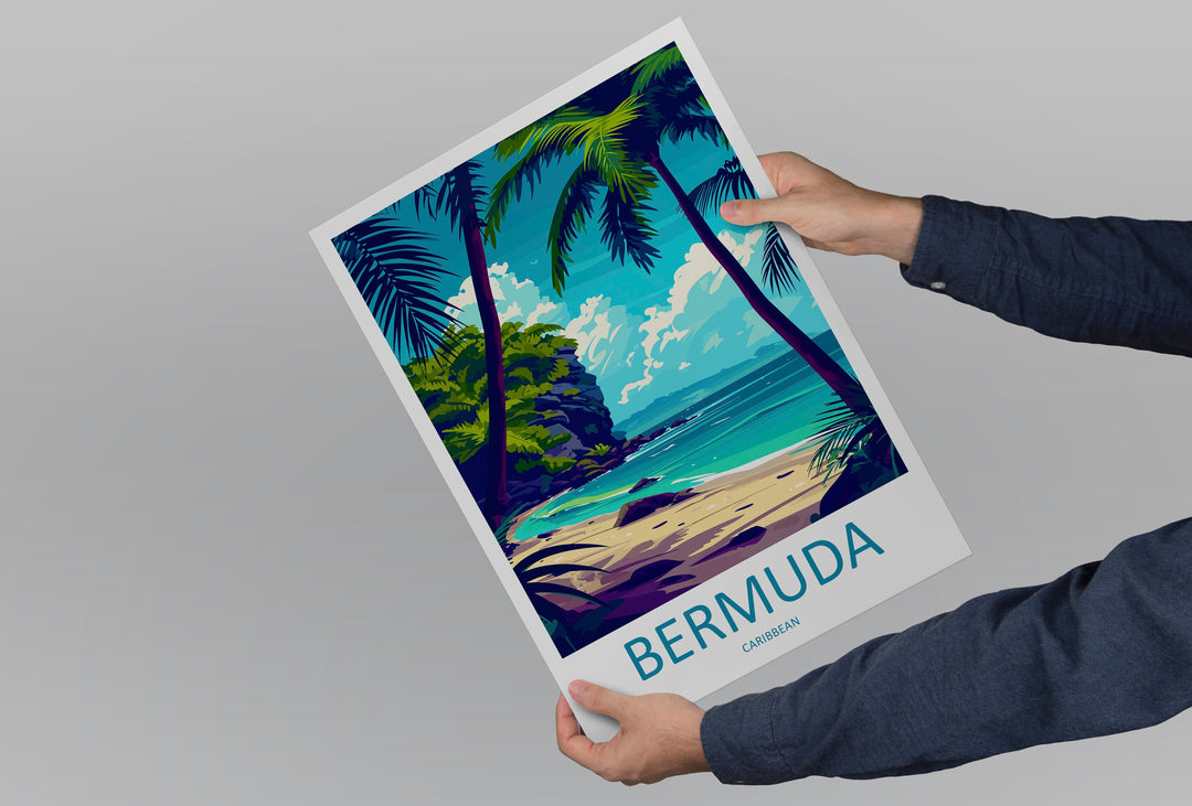 Bermuda Travel Print Wall Art Bermuda Wall Hanging Home Décor Bermuda Gift Art Lovers Wall Art Caribbean Travel Print Bermuda Decor