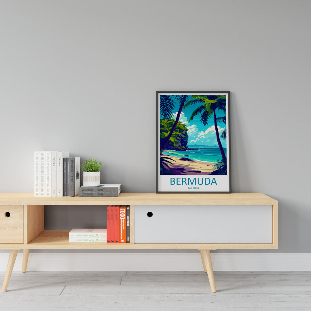 Bermuda Travel Print Wall Art Bermuda Wall Hanging Home Décor Bermuda Gift Art Lovers Wall Art Caribbean Travel Print Bermuda Decor