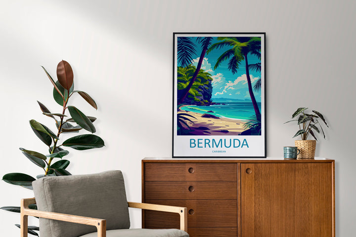 Bermuda Travel Print Wall Art Bermuda Wall Hanging Home Décor Bermuda Gift Art Lovers Wall Art Caribbean Travel Print Bermuda Decor