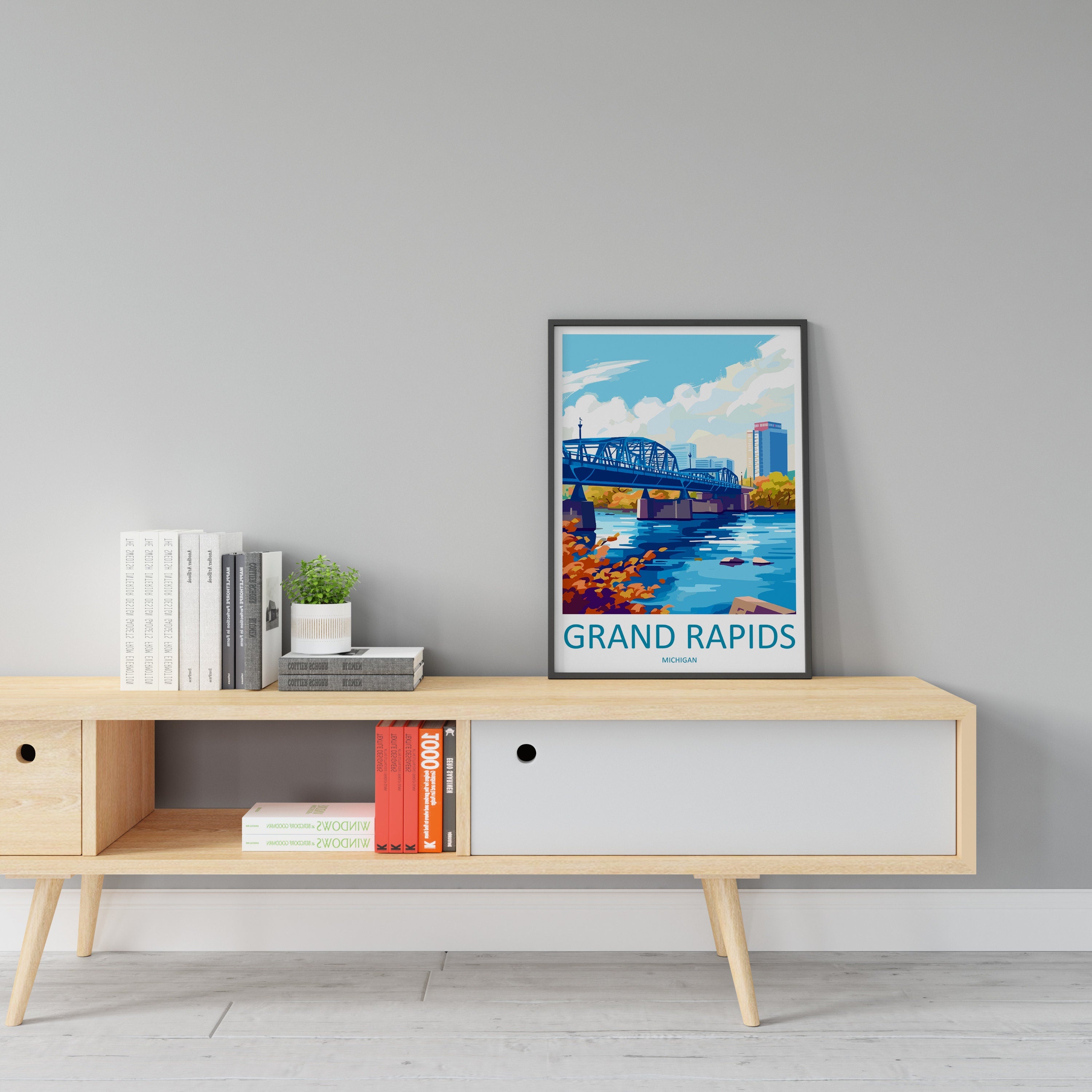 Grand Rapids Travel Print