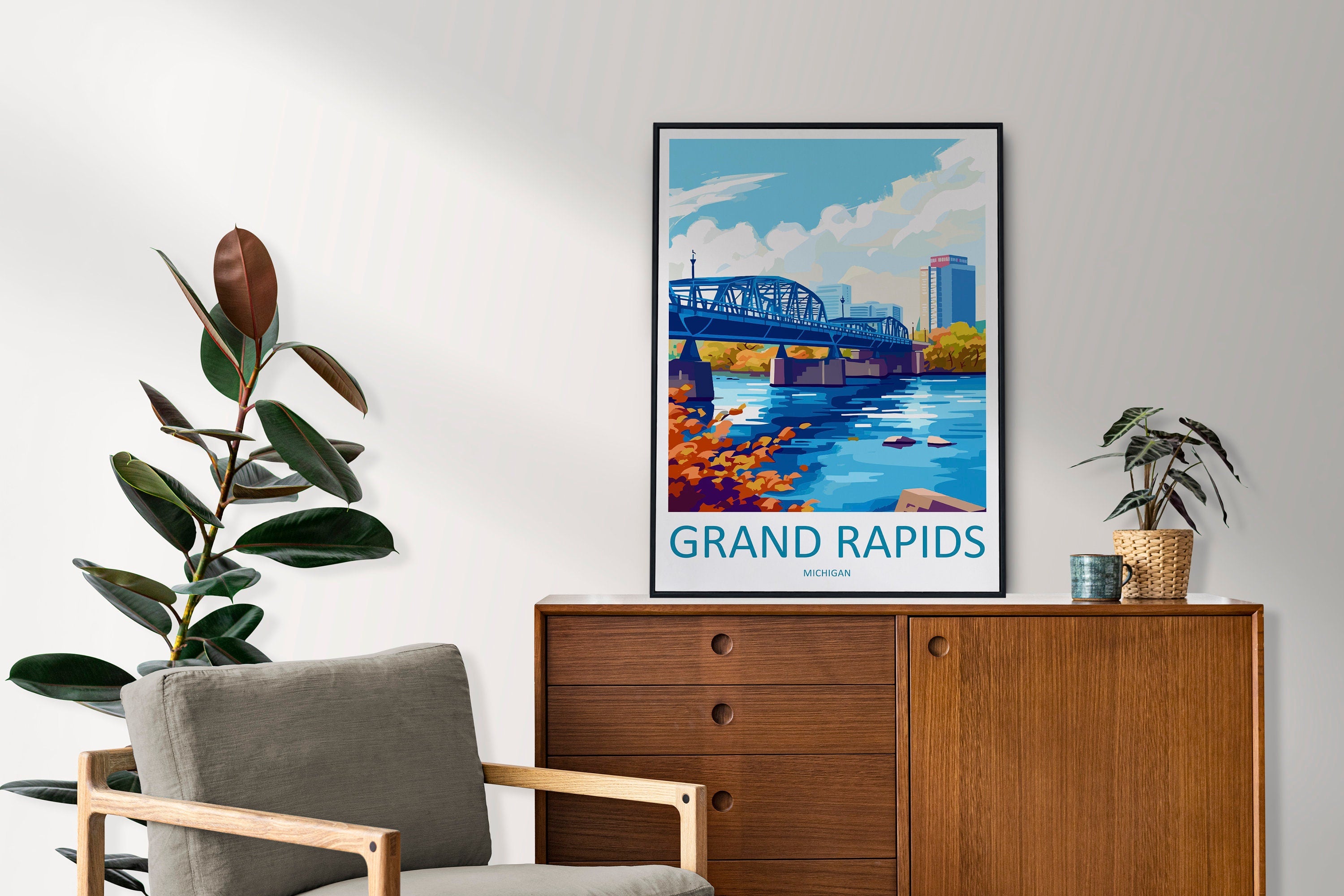 Grand Rapids Travel Print