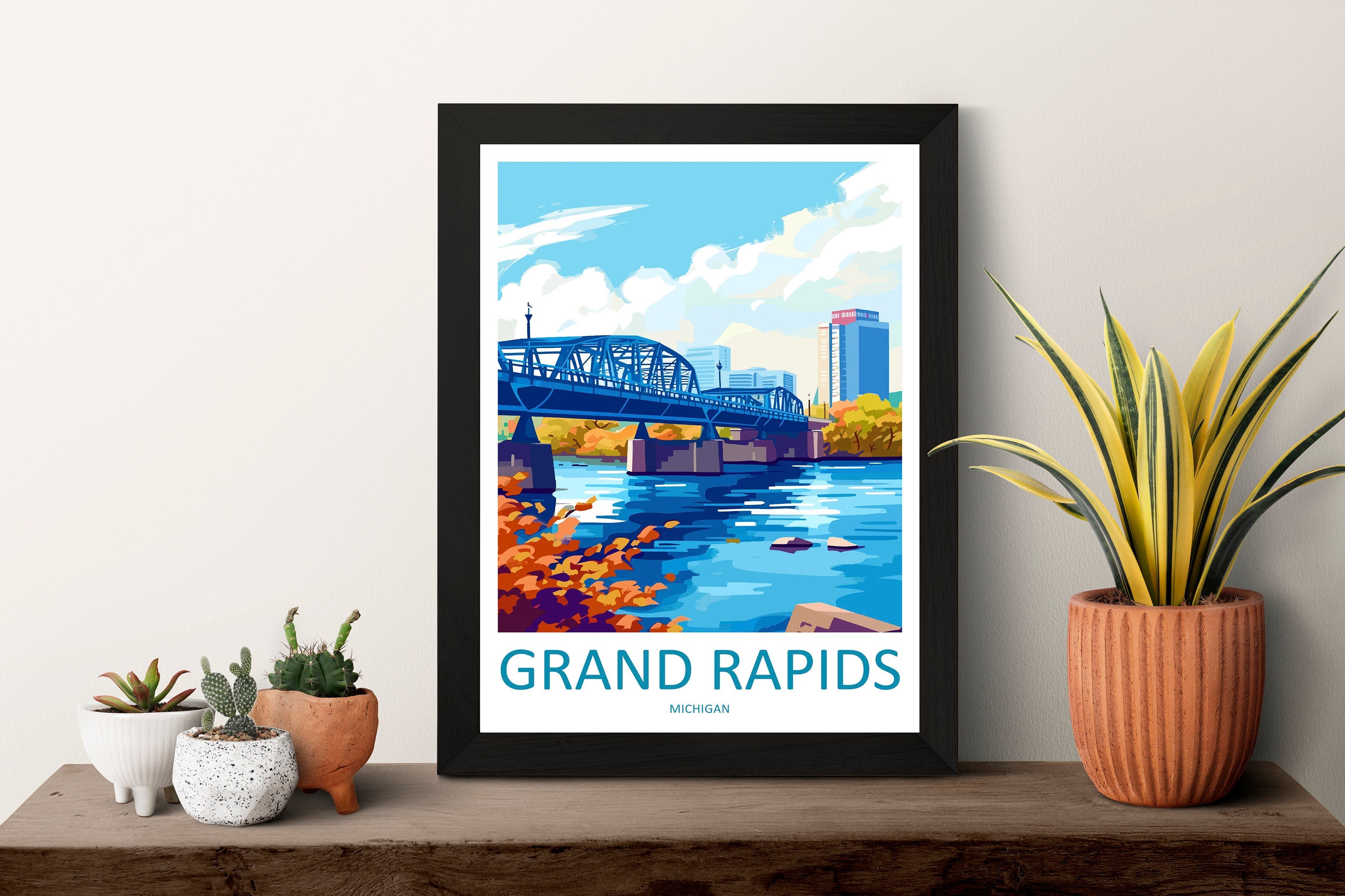 Grand Rapids Travel Print