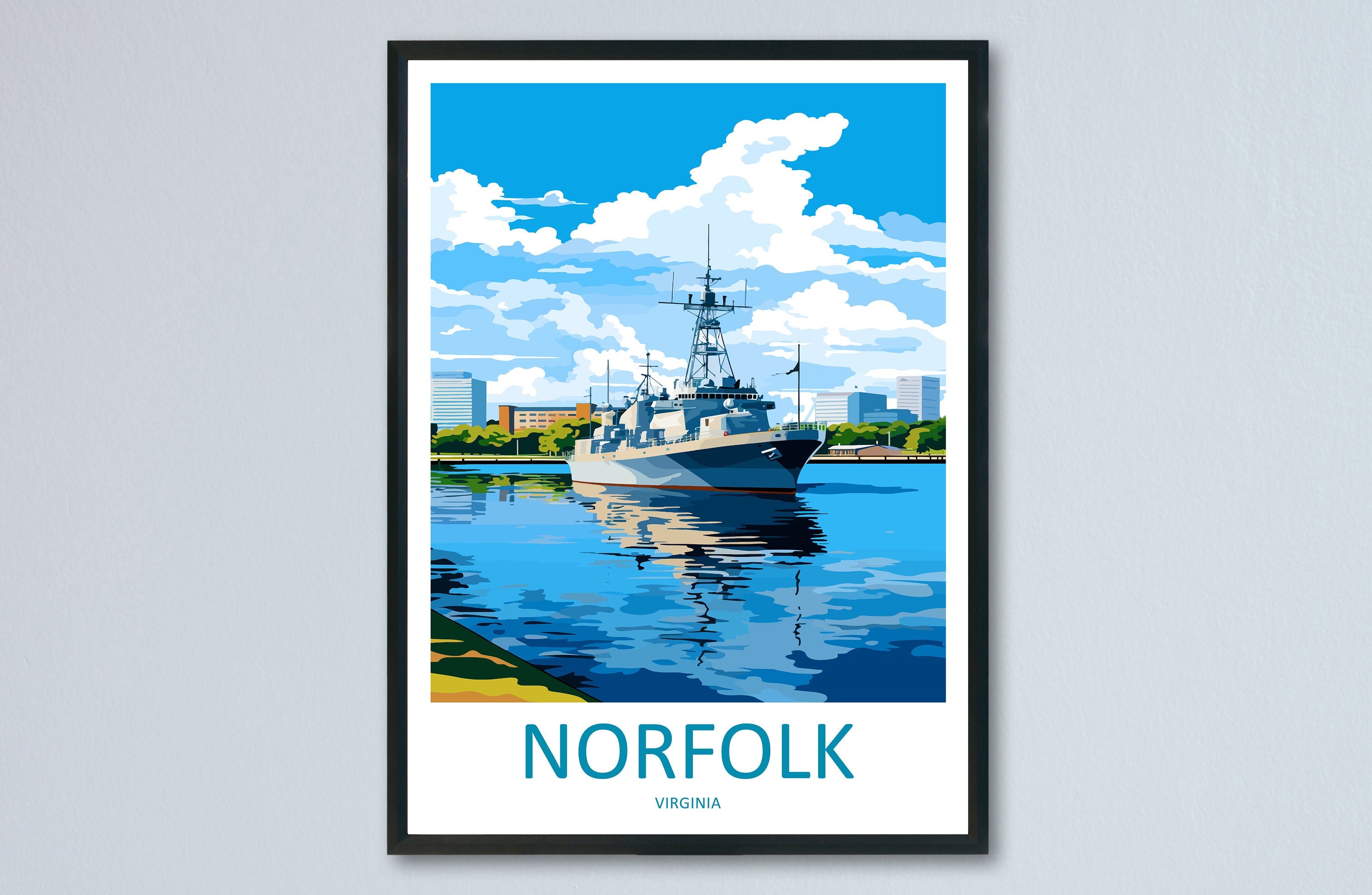 Norfolk Travel Print