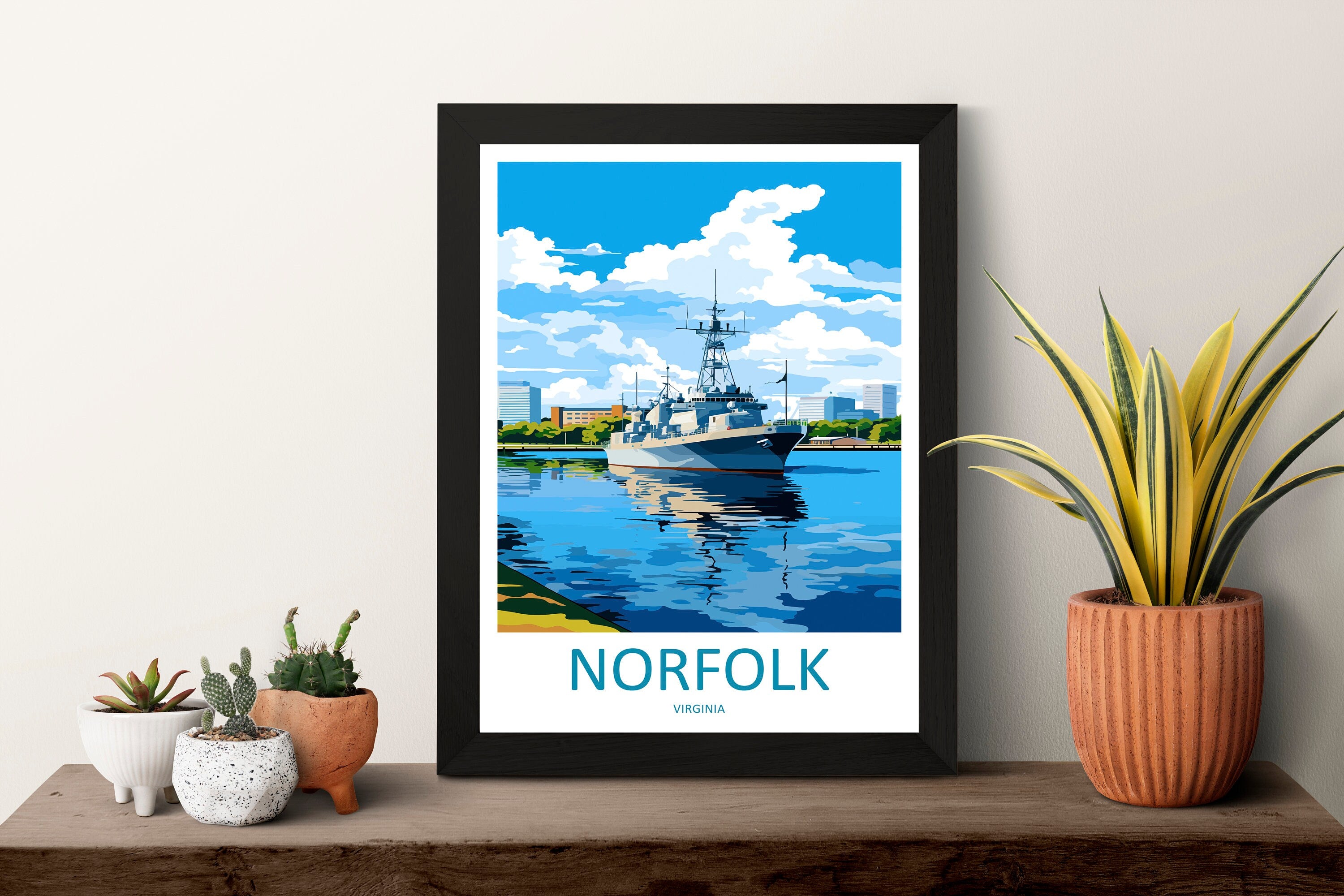 Norfolk Travel Print