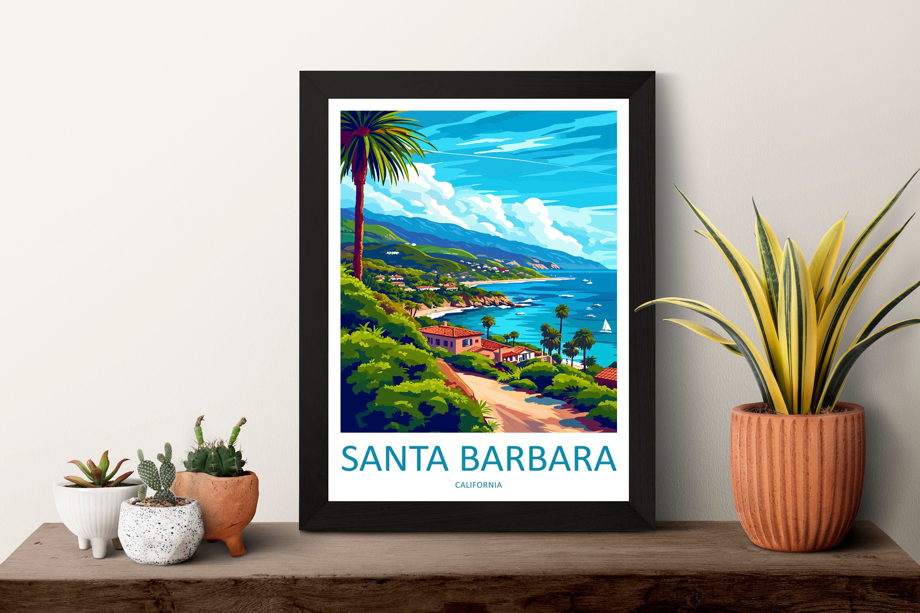 Santa Barbara Travel Print