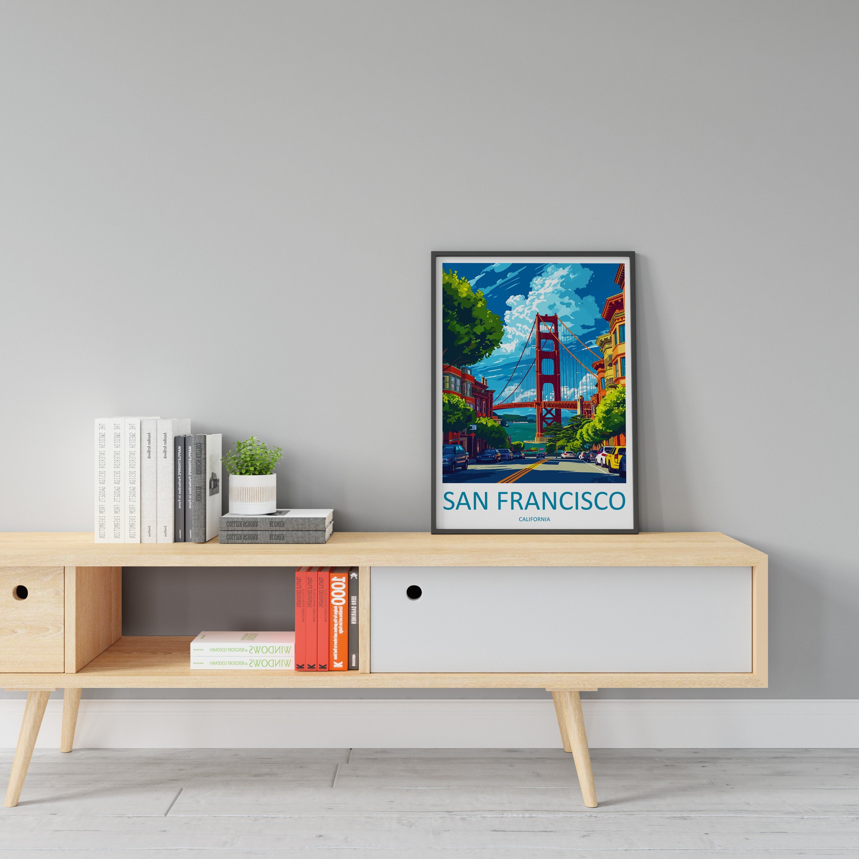 San Francisco Golden Gate Travel Print