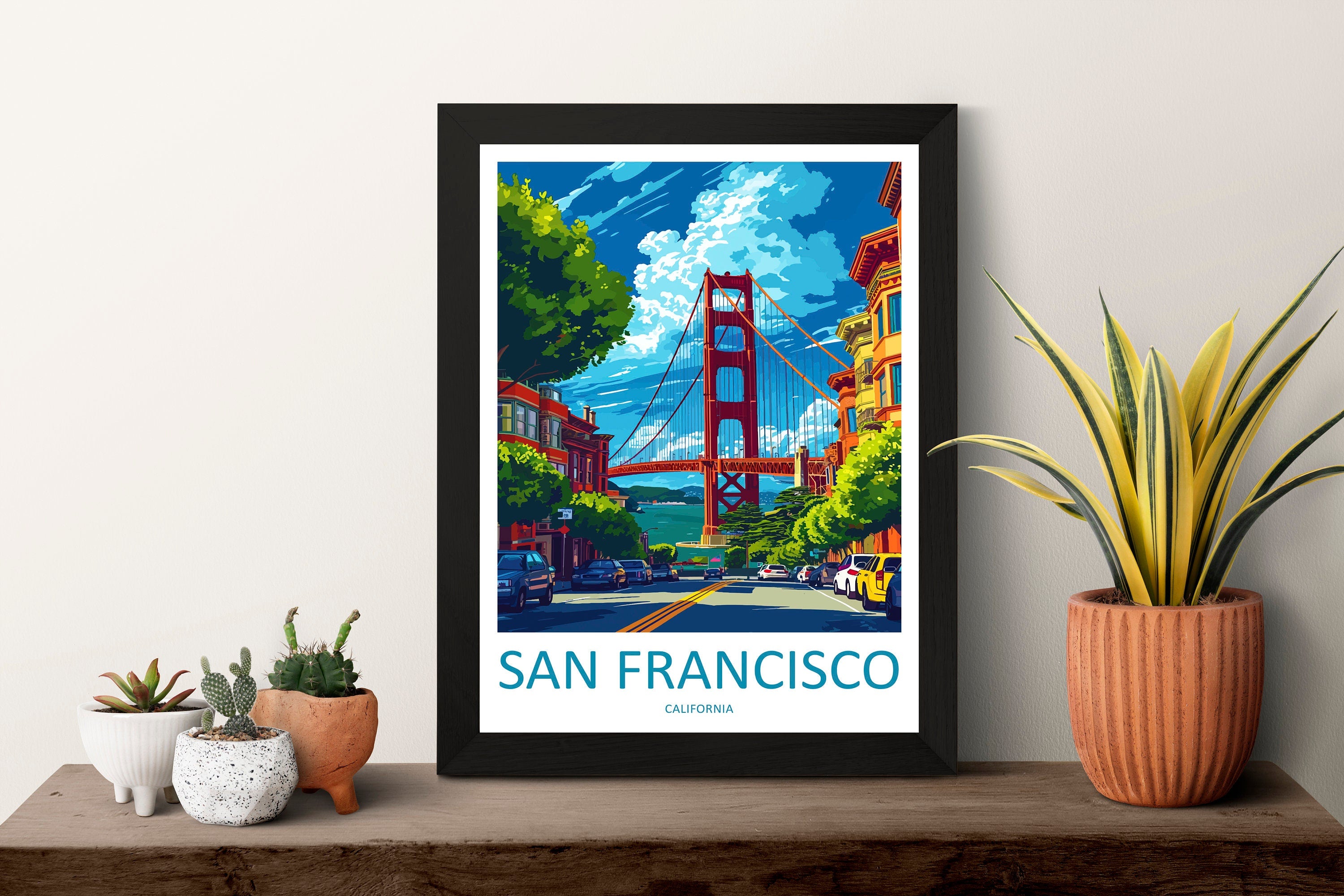 San Francisco Golden Gate Travel Print