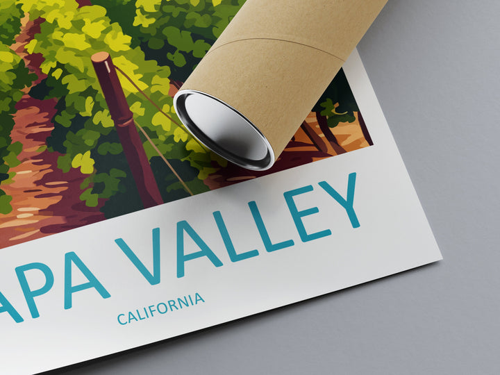 Napa Valley Travel Print Wall Art Napa Valley Wall Hanging Home Décor Napa Valley Gift Art Lovers California Art Lover Gift Napa Valley