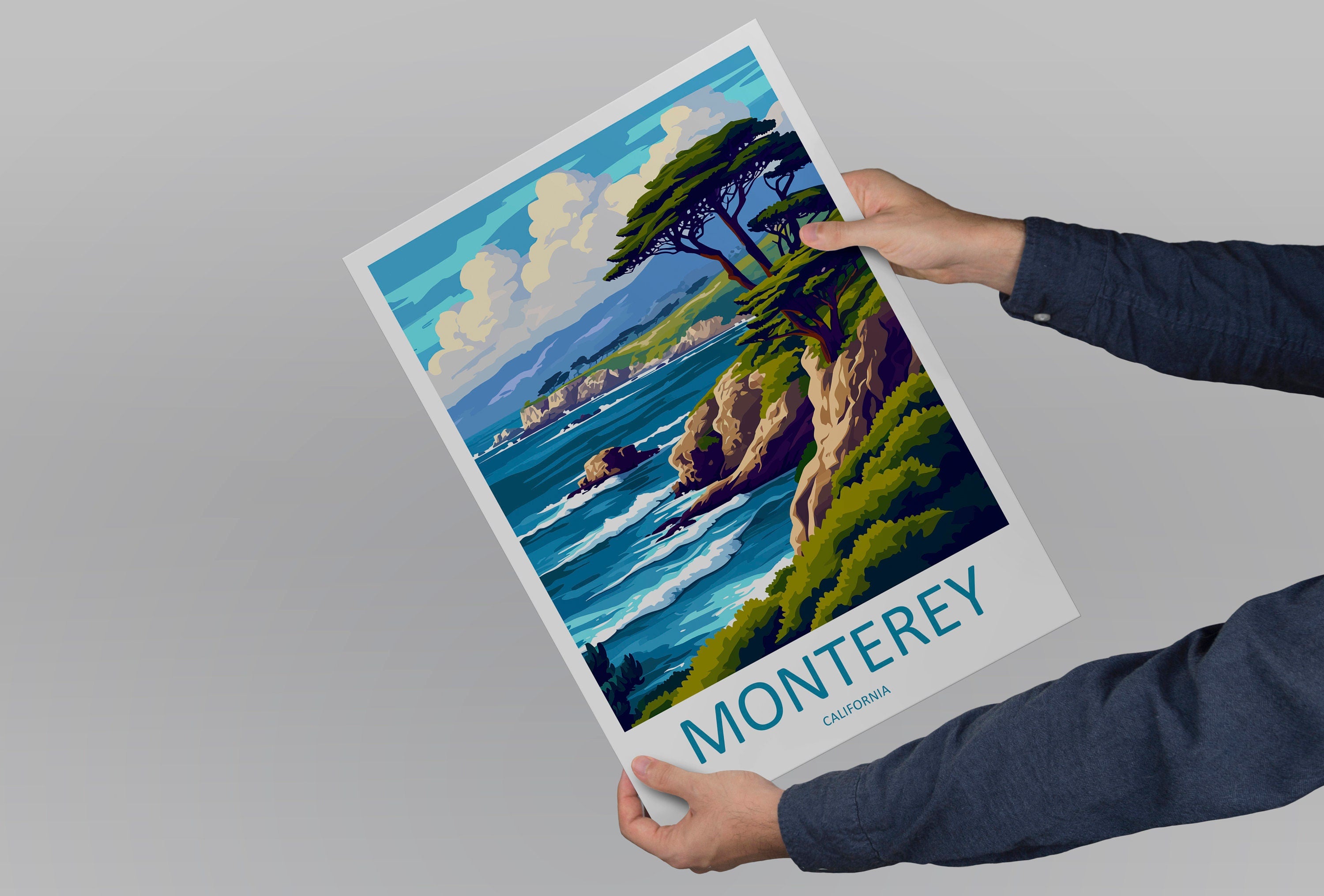 Monterey Bay Travel Print