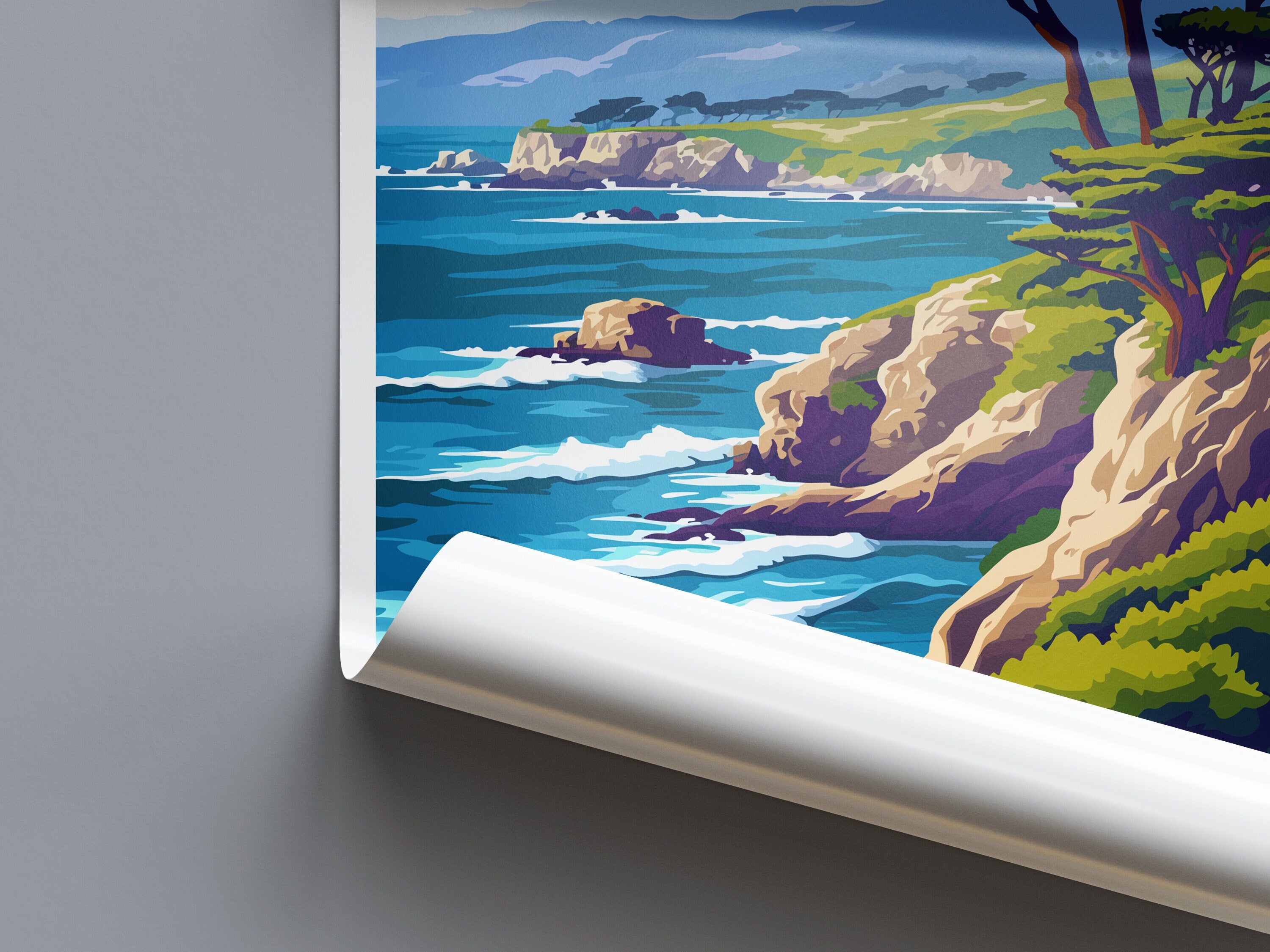 Monterey Bay Travel Print