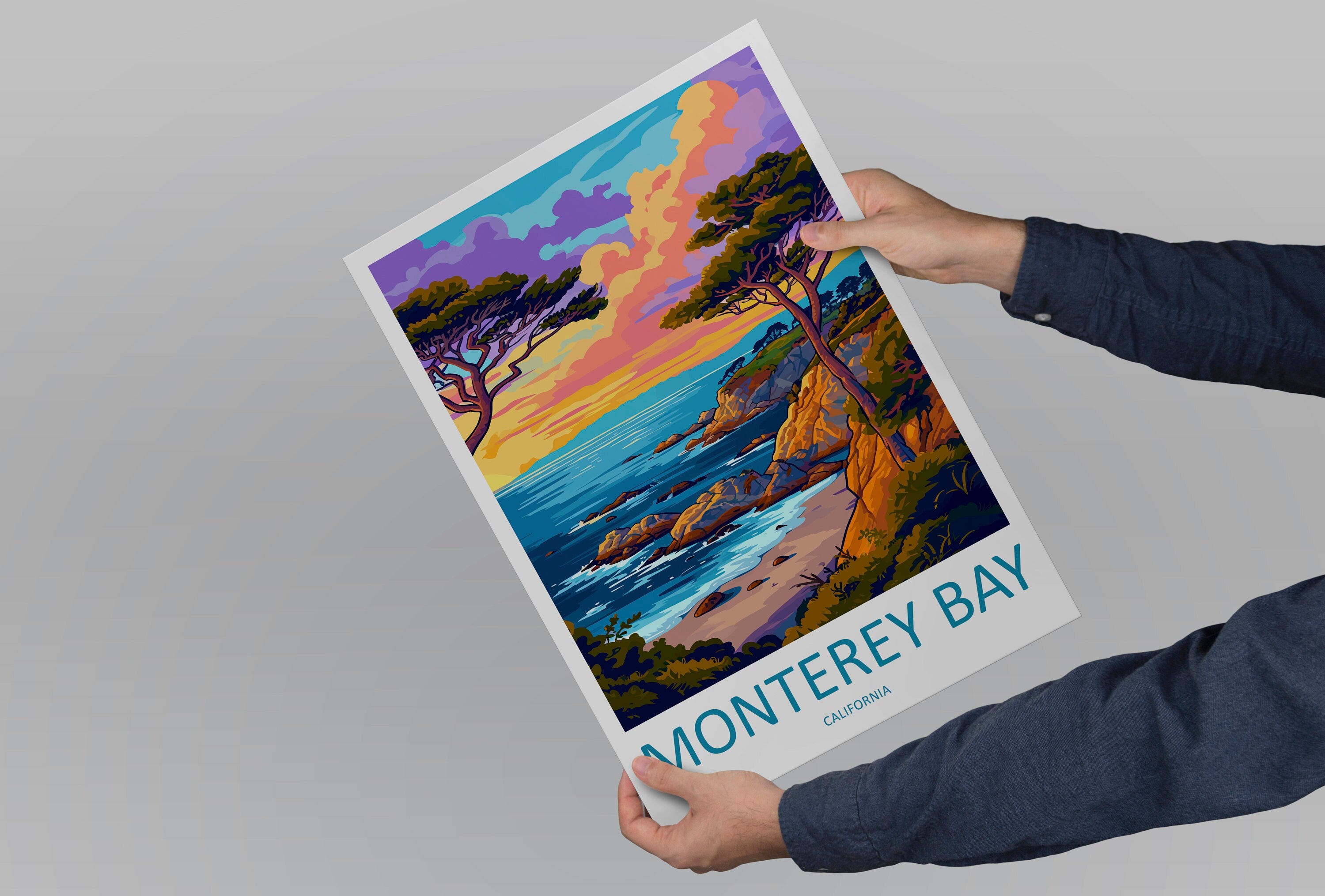 Monterey Bay Travel Print