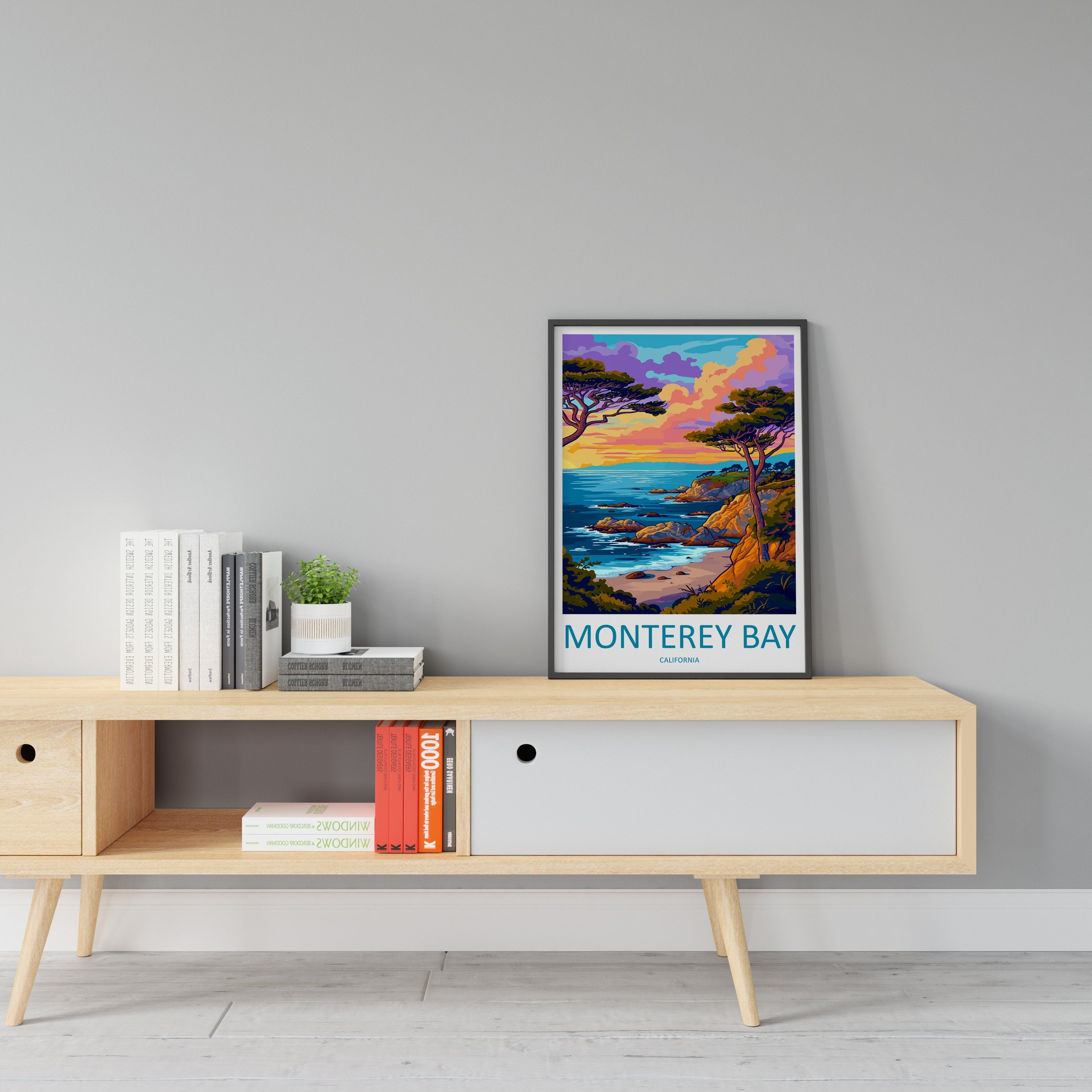 Monterey Bay Travel Print