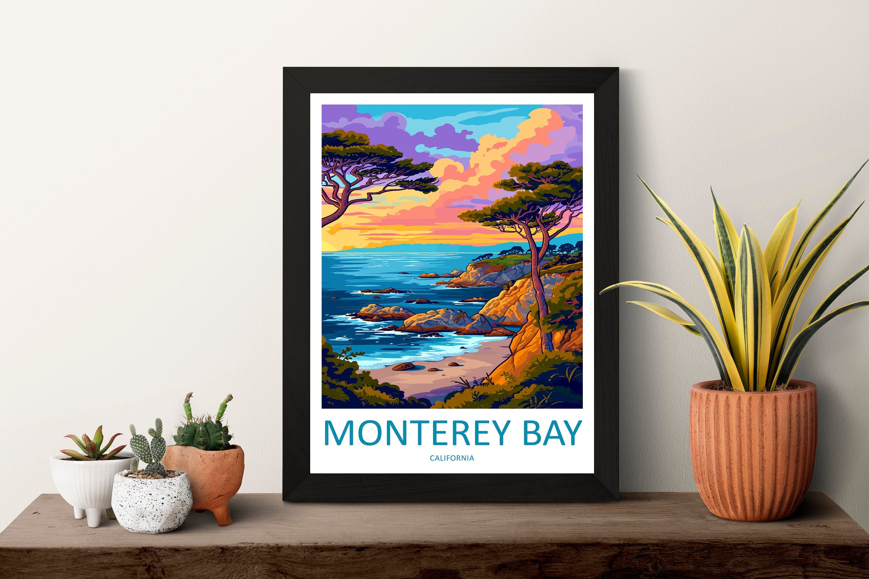 Monterey Bay Travel Print