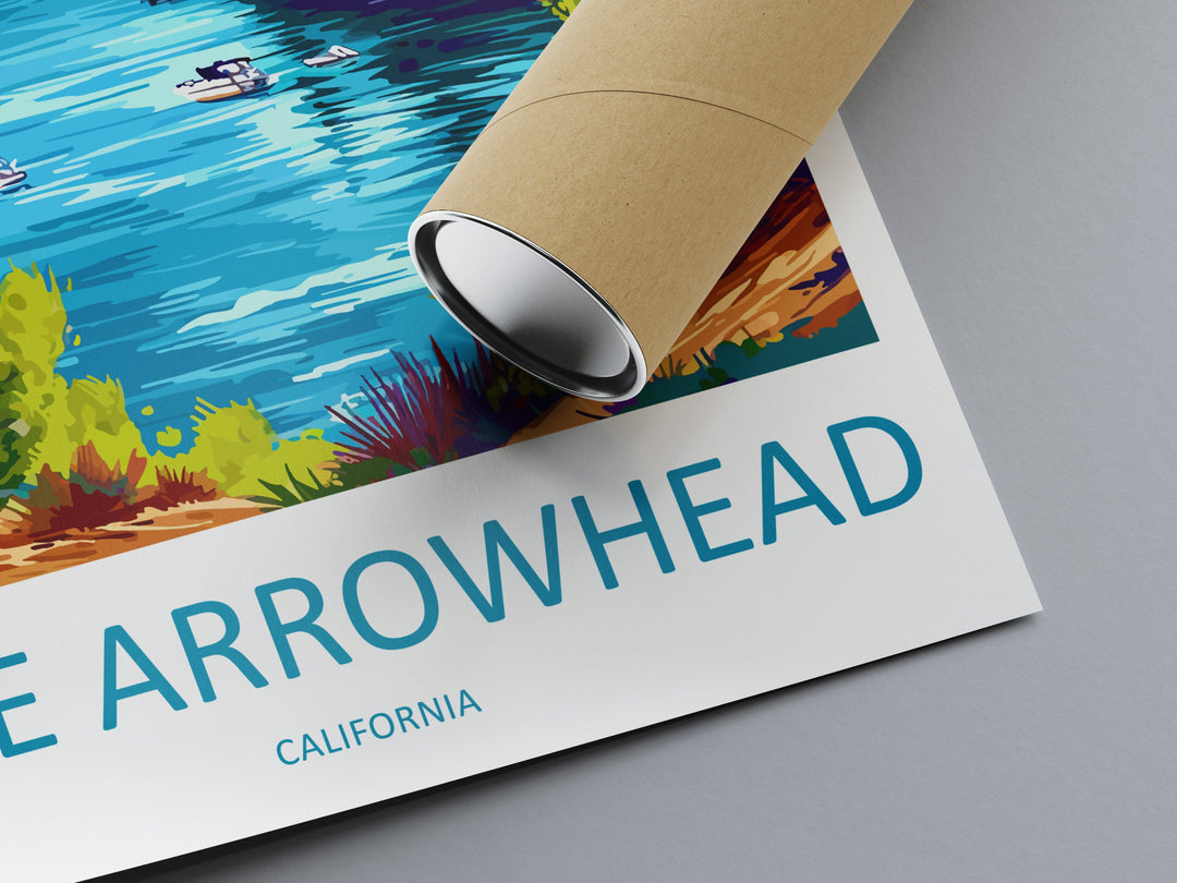 Lake Arrowhead Travel Print Wall Art Lake Arrowhead Wall Hanging Home Décor Lake Arrowhead Gift Art Lovers California Art Lover Gift