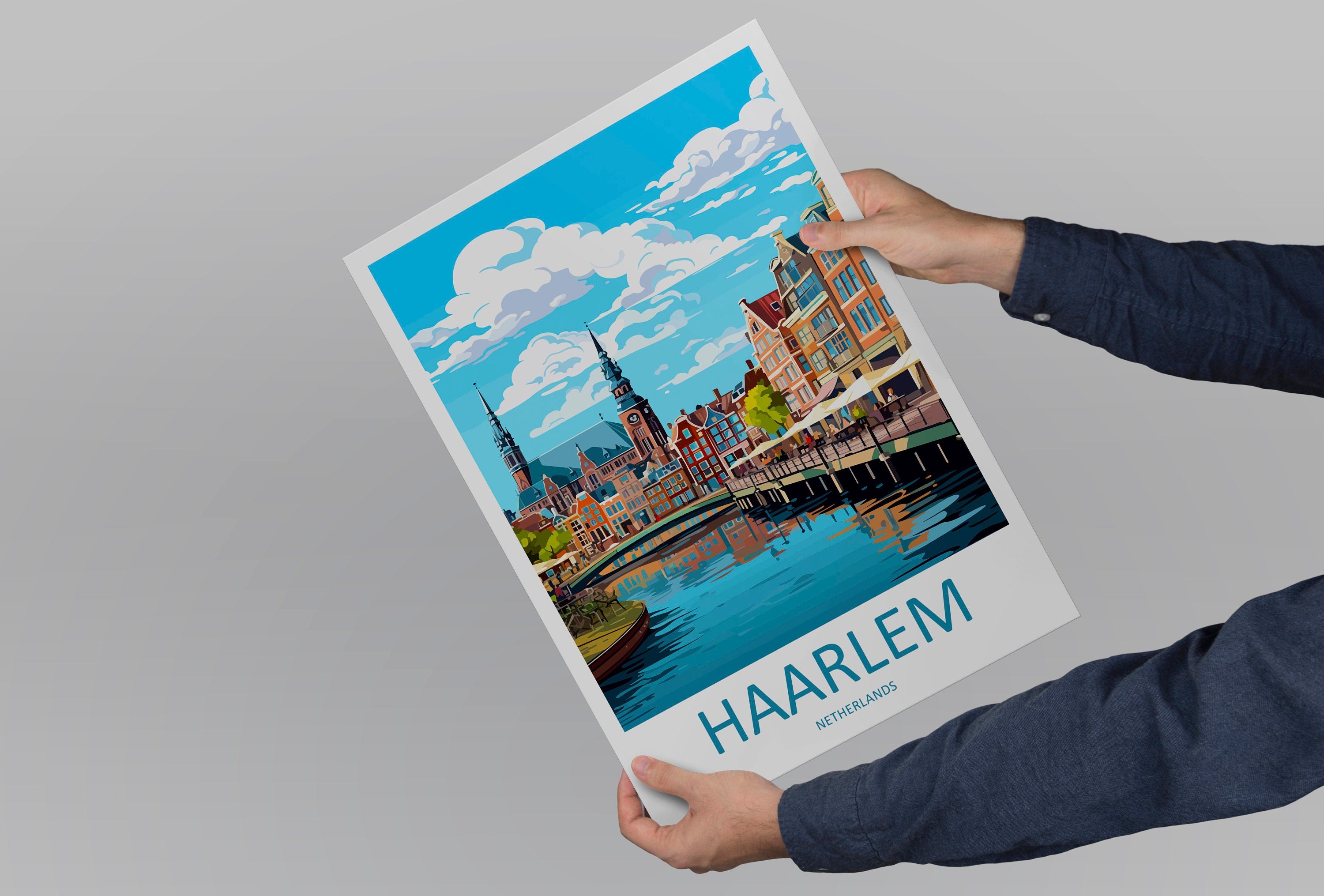 Haarlem Travel Print Haarlem Home Décor Haarlem Art Print Haarlem Wall Print For Netherlands Haarlem Gift For Haarlem