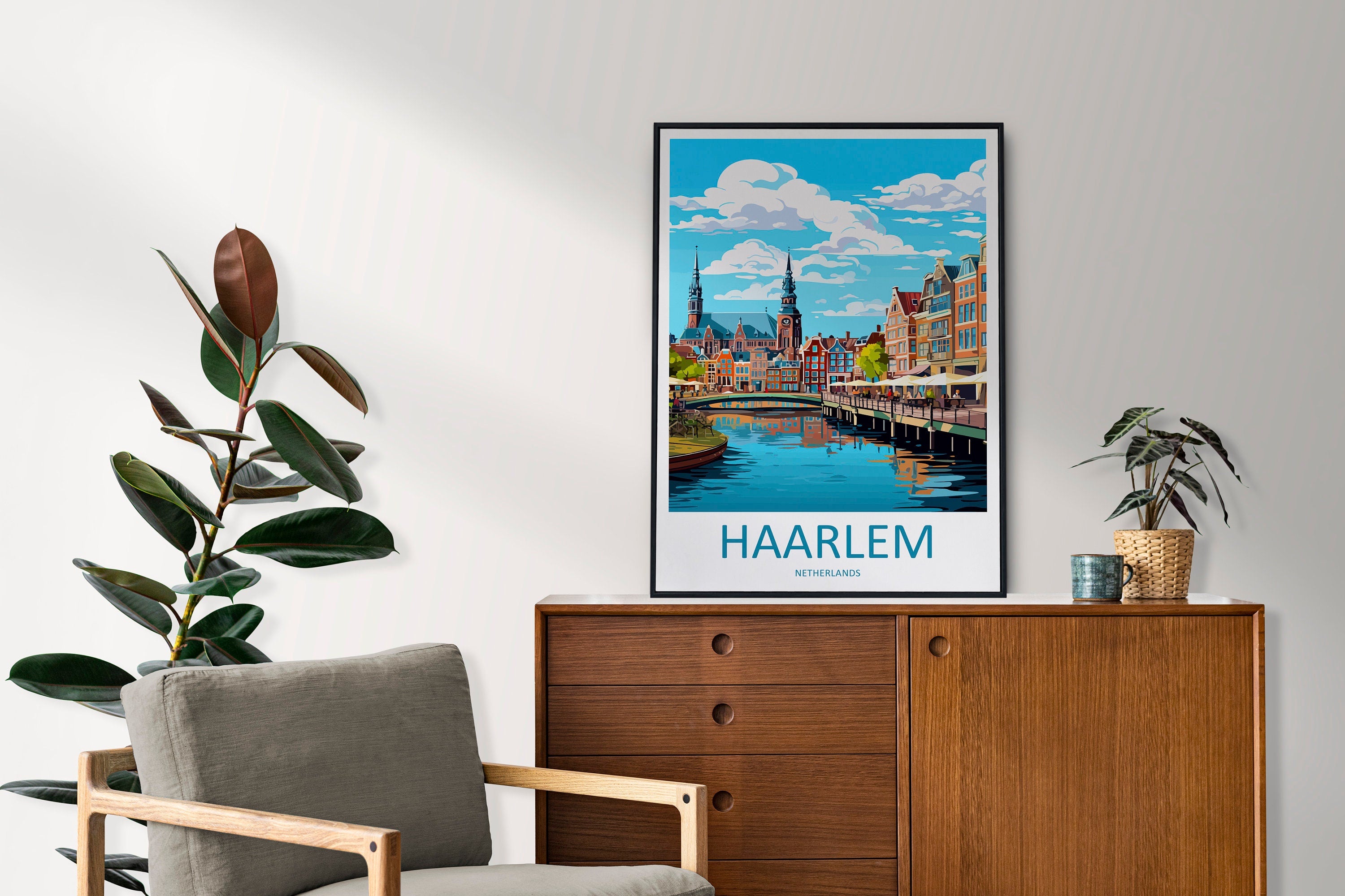 Haarlem Travel Print Haarlem Home Décor Haarlem Art Print Haarlem Wall Print For Netherlands Haarlem Gift For Haarlem