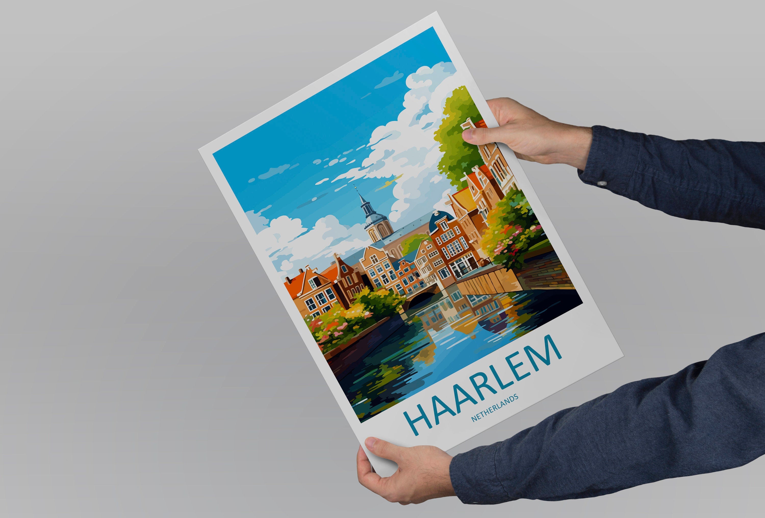 Haarlem Travel Print Haarlem Home Décor Haarlem Art Print Haarlem Wall Print For Netherlands Haarlem Gift For Haarlem