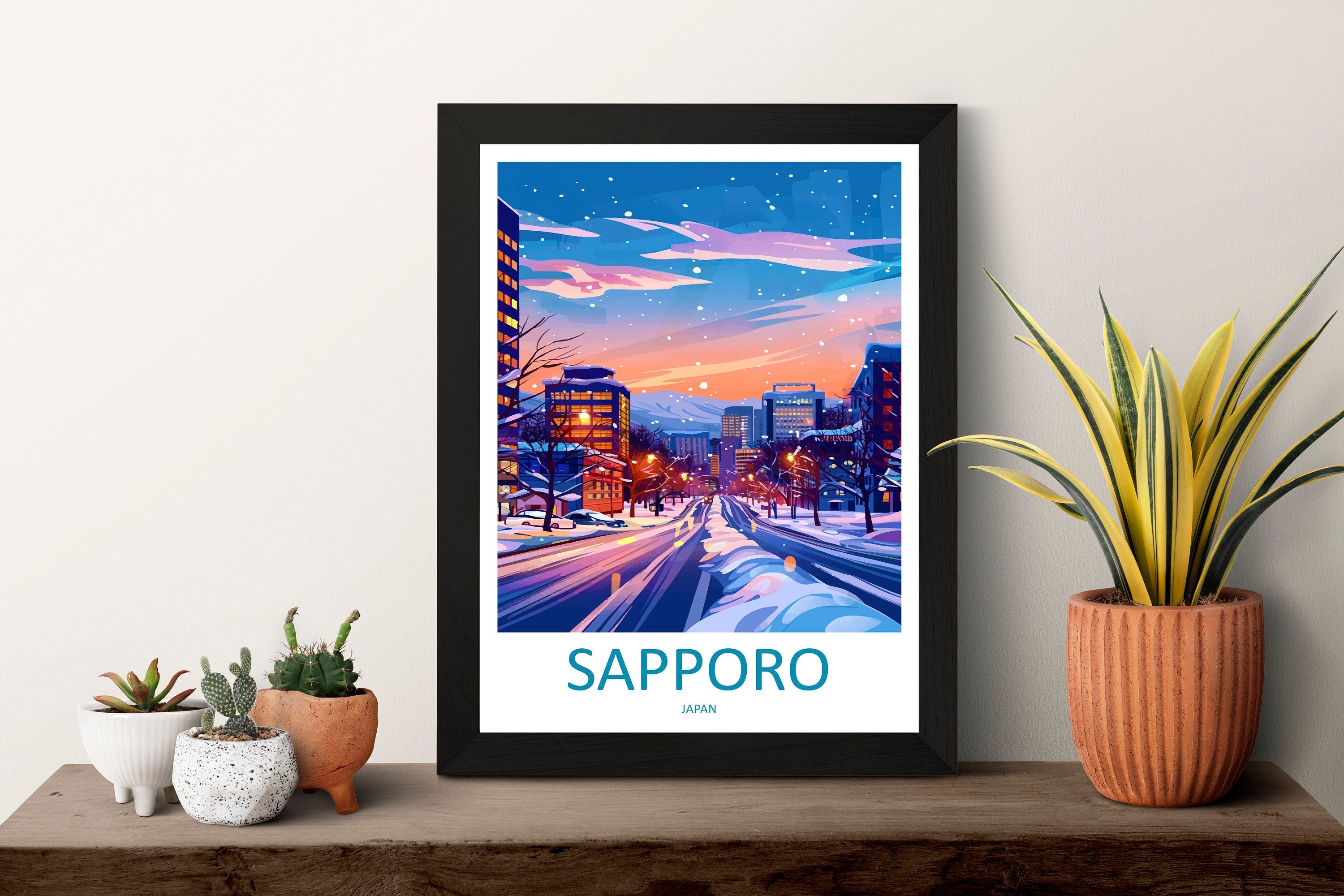 Sapporo Travel Print