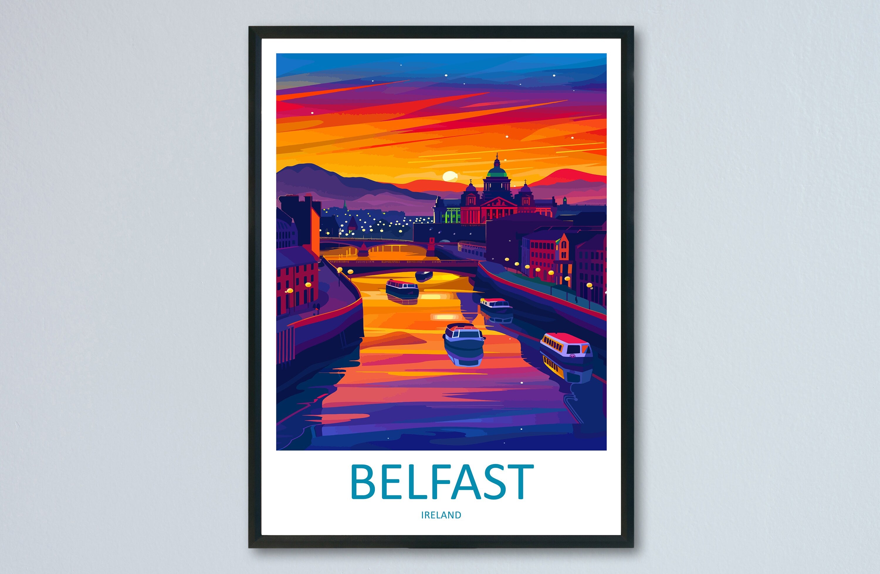 Belfast Travel Print