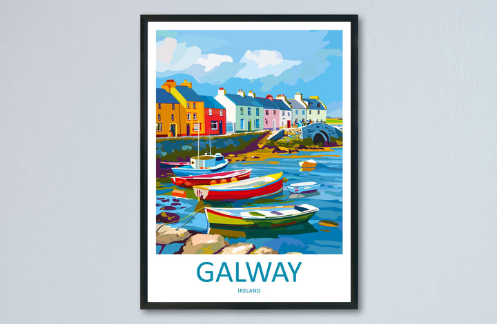 Galway Print Galway Home Decor Galway Square Art Print Galway Wall Art for Ireland Enthusiast Gift Wall Hanging Galway Ireland Wall Décor