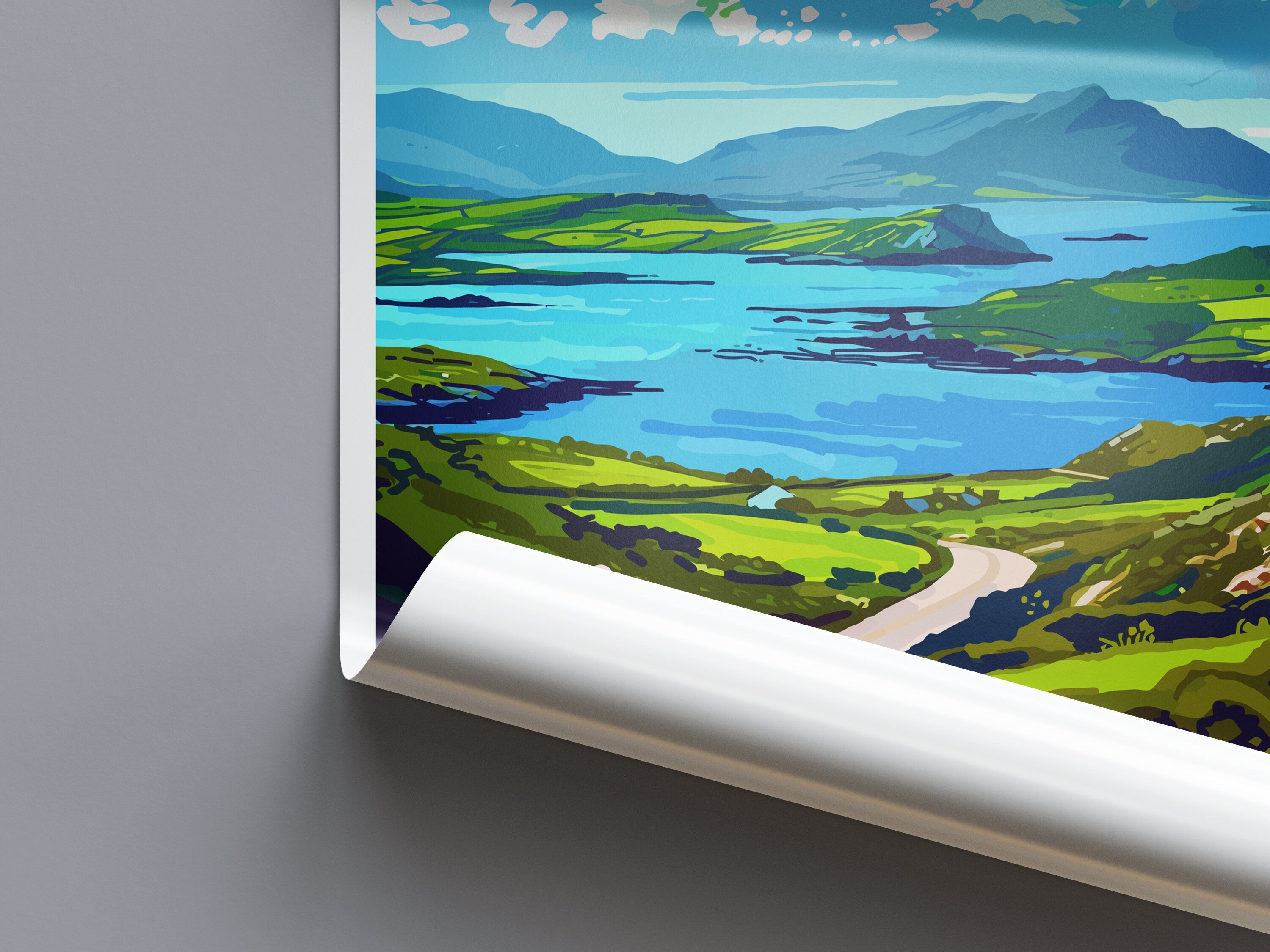 Ring Of Kerry Print Ring Of Kerry Home Decor Landscape Art Print Ring Of Kerry