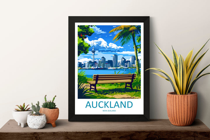 Auckland Travel Print Wall Art Auckland Wall Hanging Home Décor Auckland Gift Art Lovers New Zealand Art Lover Gift Print Auckland Wall Art