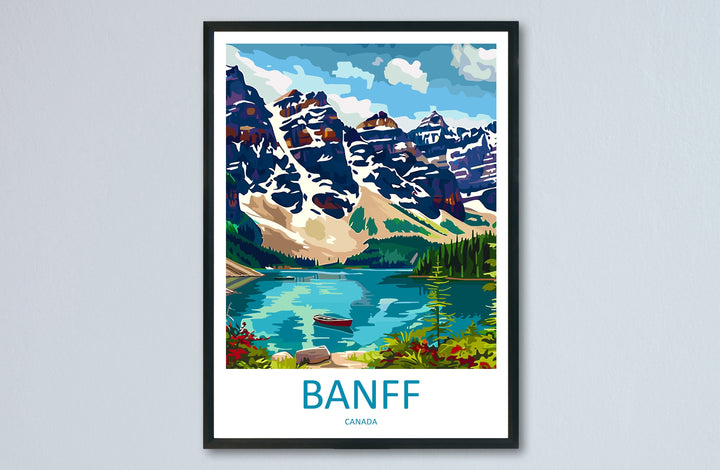 Banff National Park Travel Print Wall Art Banff Wall Hanging Home Décor Banff Gift Art Lovers Canada Art Lover Gift