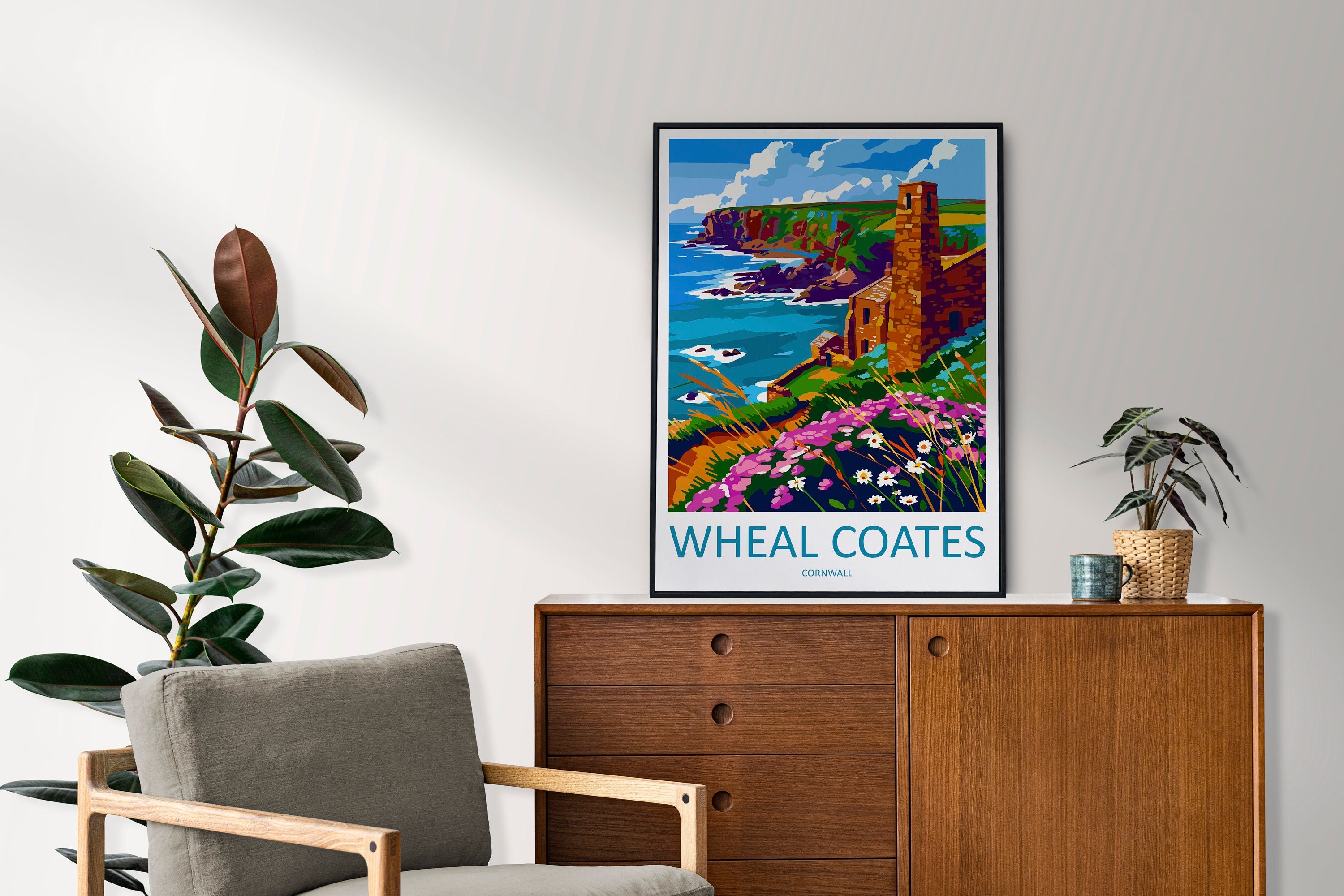 Wheal Coates Travel Print