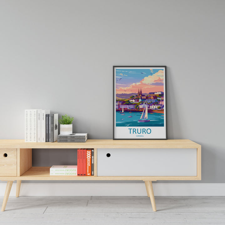 Truro Travel Print Wall Art Truro Wall Hanging Home Décor Truro Gift Art Lovers England Art Lover Gift Truro Art Poster For UK Lovers